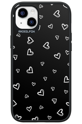 Monochrome Hearts 2.0 - Apple iPhone 14 Plus