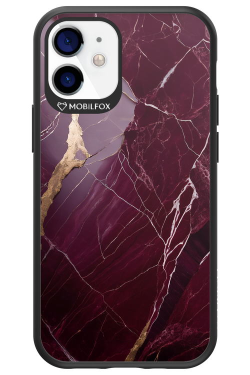 Burgundy Marble - Apple iPhone 12 Mini