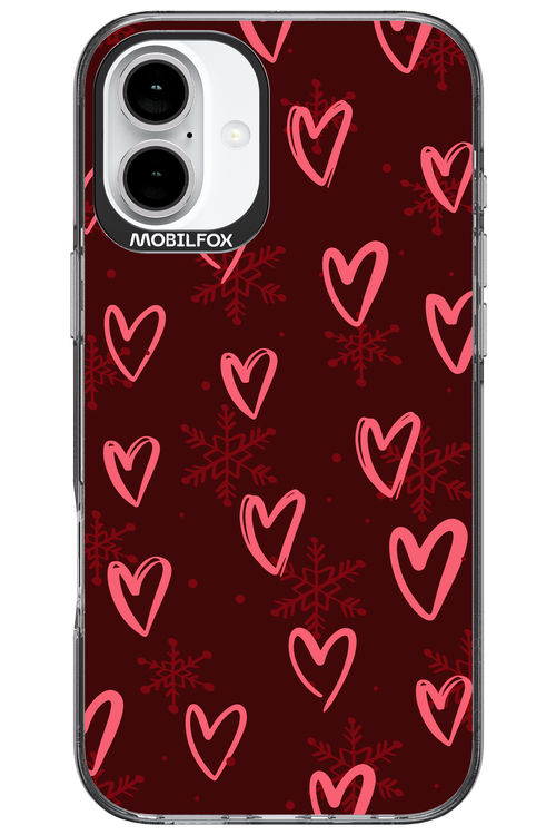 Christmas Hearts - Apple iPhone 16 Plus