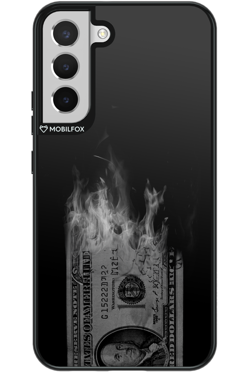 Money Burn B&W - Samsung Galaxy S22+