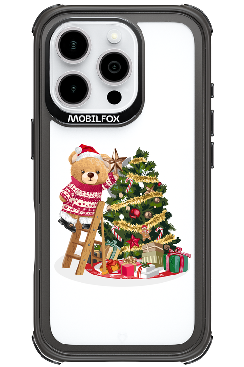 Christmas Bear (Transparent) - Apple iPhone 16 Pro