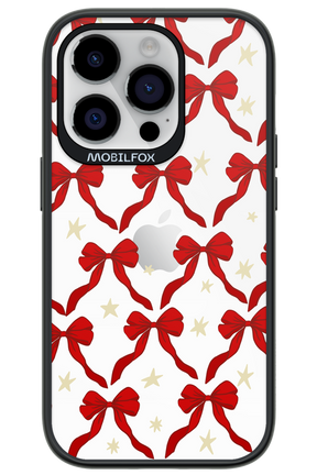 Bow & Stars (Transparent) - Apple iPhone 14 Pro