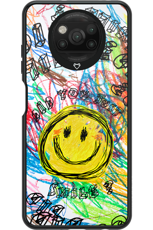 Crayon Smiley Colorful - Xiaomi Poco X3 Pro