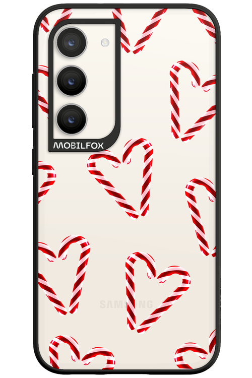 Candy Cane Hearts - Samsung Galaxy S23