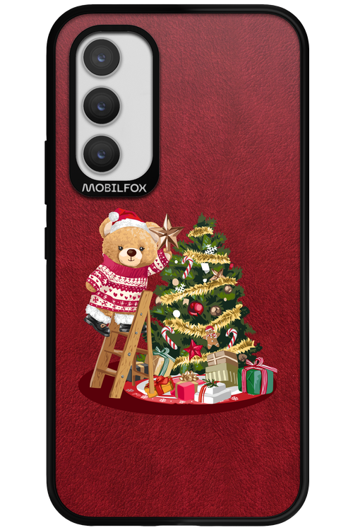 Christmas Bear (Burgundy) - Samsung Galaxy A34