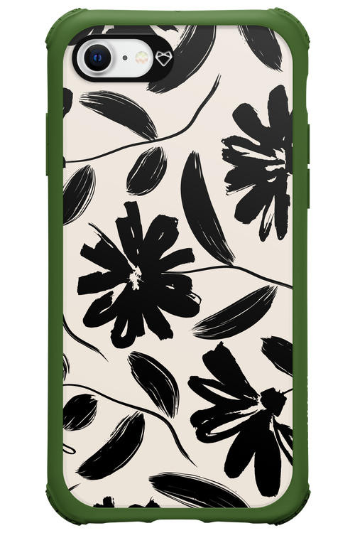 Monochrome Flowerss 2.0 - Apple iPhone SE 2020