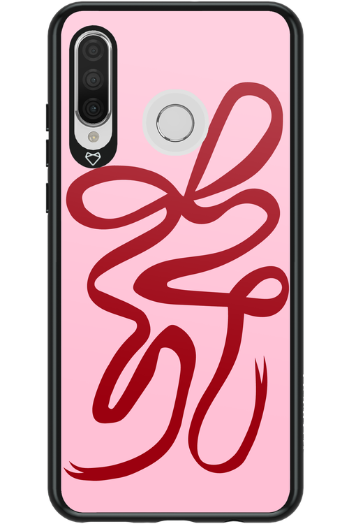 Burgundy Bow - Huawei P30 Lite