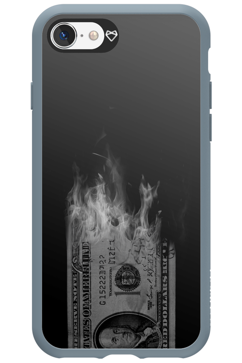 Money Burn B&W - Apple iPhone SE 2022