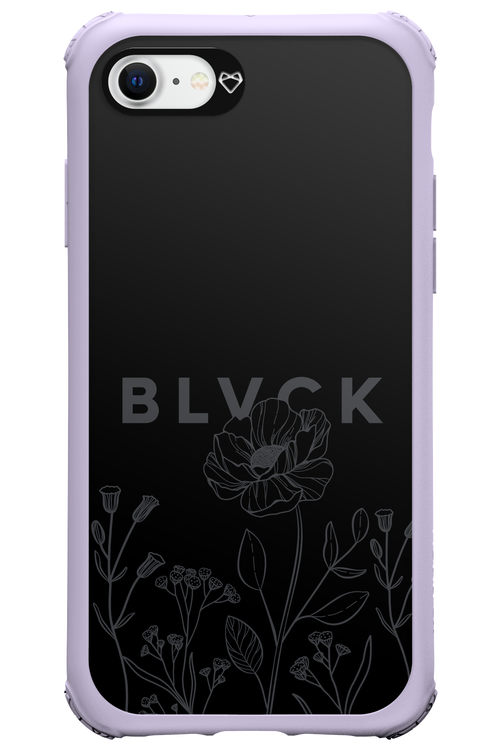 Black Flowers - Apple iPhone 8