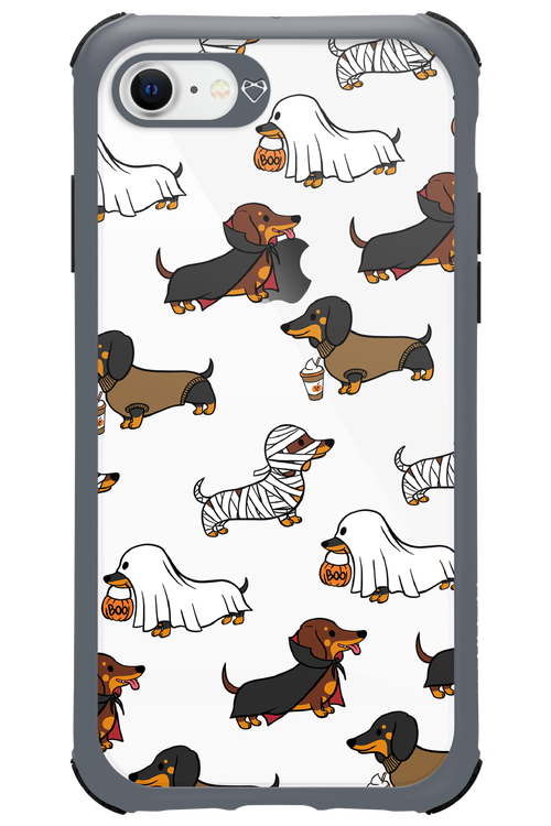 Scary Dachshund (Transparent) - Apple iPhone 8