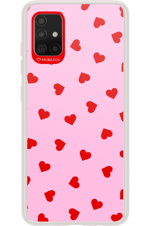 Sprinkle Heart Pink - Samsung Galaxy A51