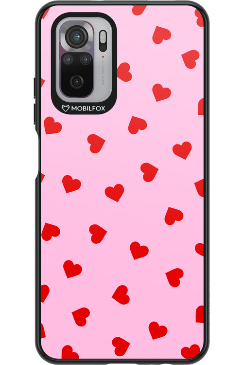Sprinkle Heart Pink - Xiaomi Redmi Note 10
