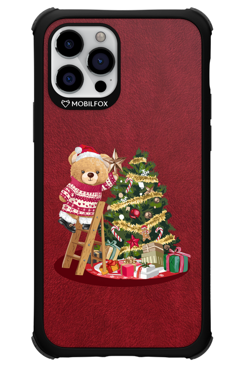 Christmas Bear (Burgundy) - Apple iPhone 12 Pro