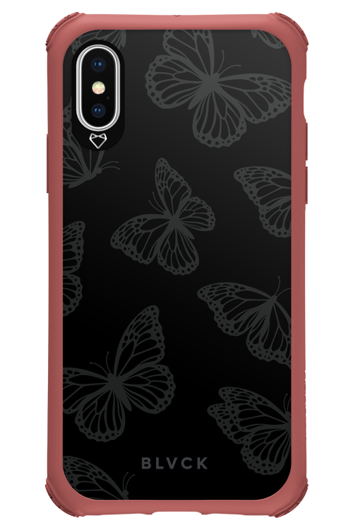 Black Butterflies - Apple iPhone XS