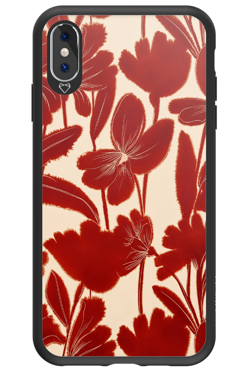 Burgundy Flowers 2.0 - Apple iPhone XS Max