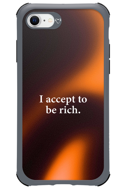 I accept to be rich - Apple iPhone 8