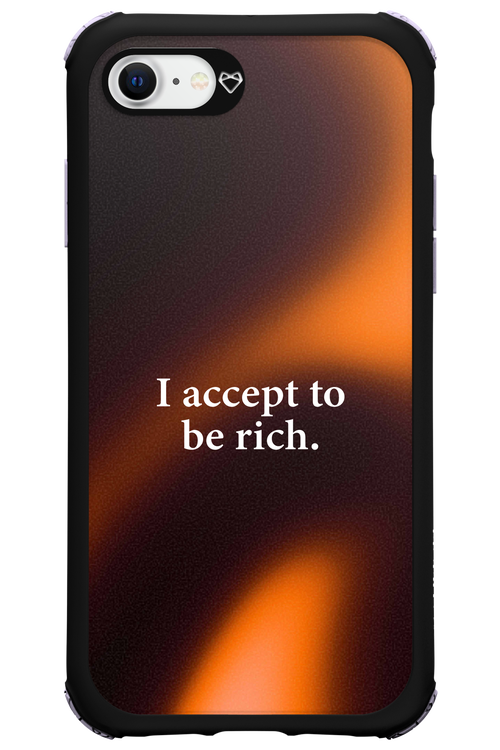 I accept to be rich - Apple iPhone 8