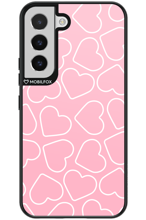 Line Heart Pink - Samsung Galaxy S22