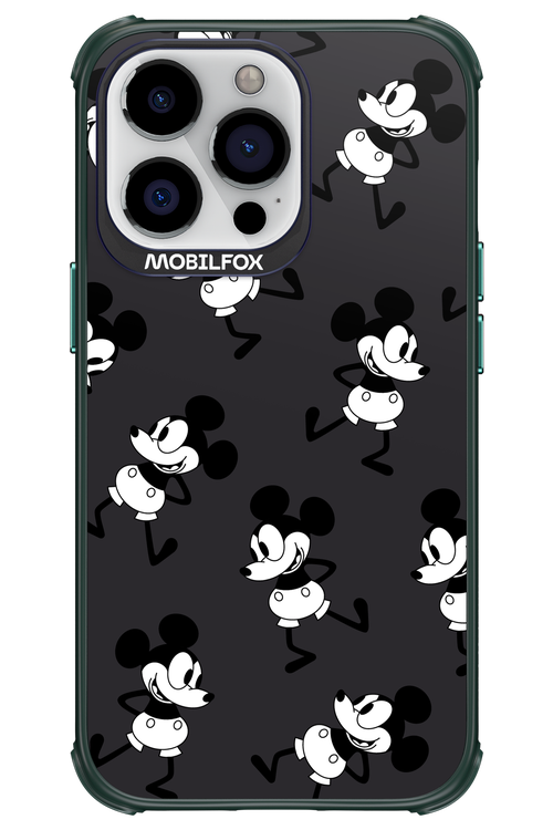 Iconic Mouse (antracite pattern) - Apple iPhone 13 Pro