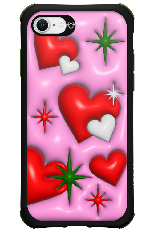 Holiday Hearts - Apple iPhone 8