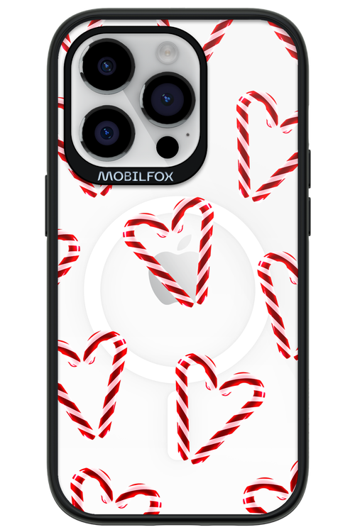 Candy Cane Hearts - Apple iPhone 14 Pro