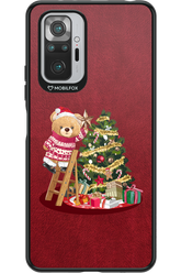 Christmas Bear (Burgundy) - Xiaomi Redmi Note 10 Pro