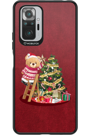 Christmas Bear (Burgundy) - Xiaomi Redmi Note 10 Pro