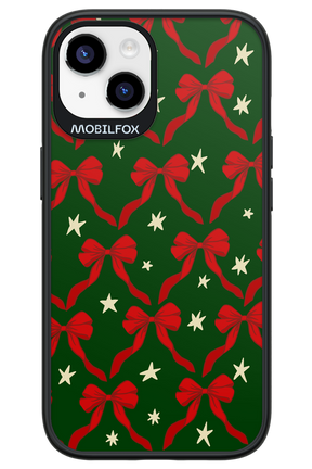 Bow & Stars (Green) - Apple iPhone 14
