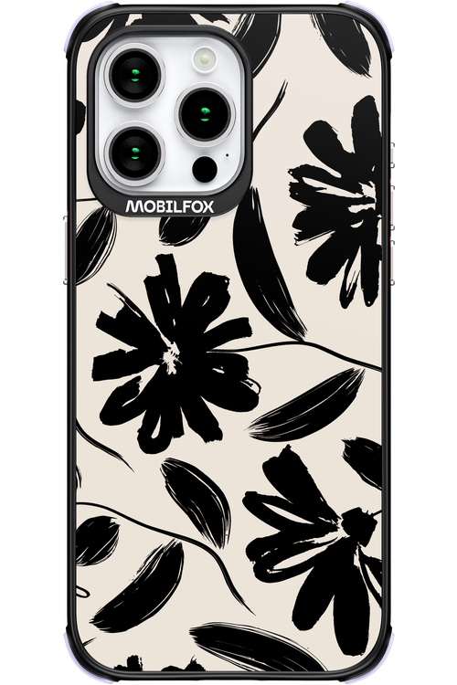 Monochrome Flowerss 2.0 - Apple iPhone 15 Pro Max