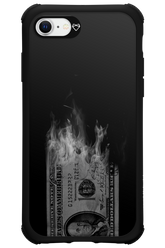 Money Burn B&W - Apple iPhone 8