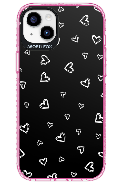 Monochrome Hearts 2.0 - Apple iPhone 14 Plus