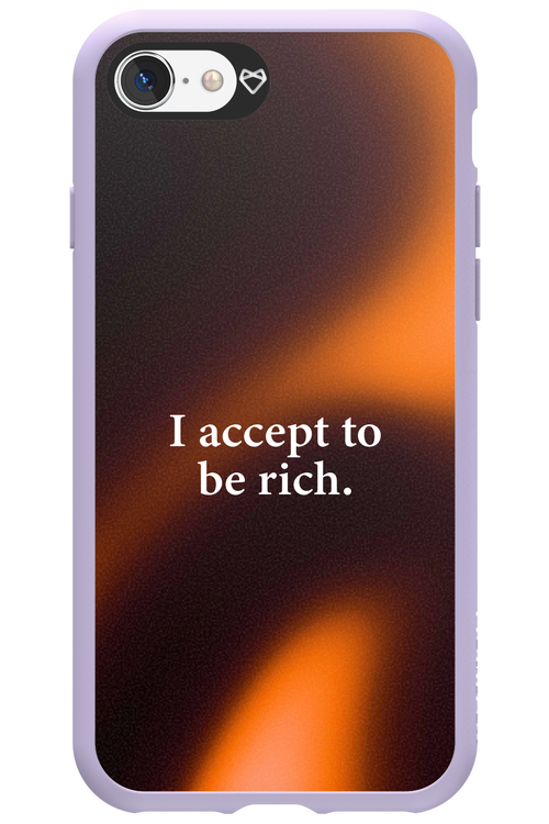 I accept to be rich - Apple iPhone 8