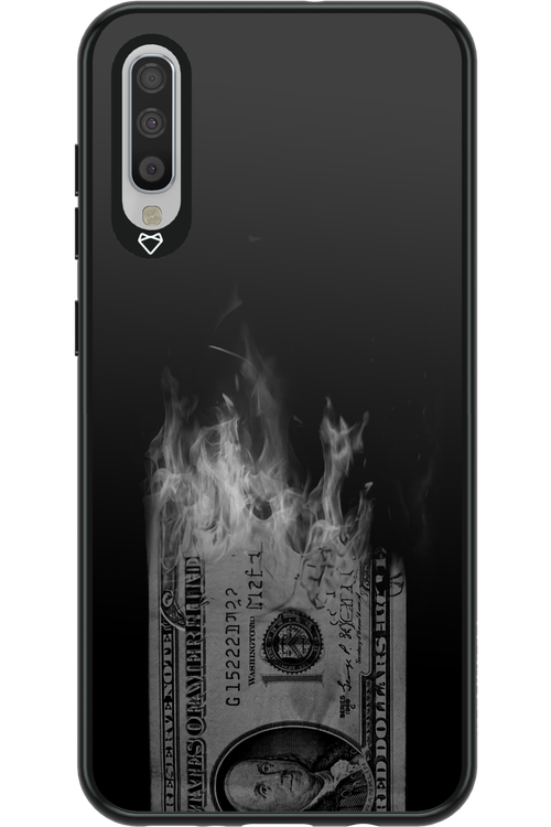 Money Burn B&W - Samsung Galaxy A70