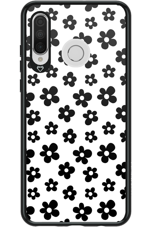 Monochrome Flowers  - Huawei P30 Lite