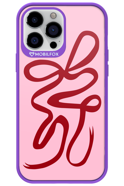 Burgundy Bow - Apple iPhone 13 Pro Max