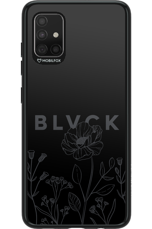 Black Flowers - Samsung Galaxy A51