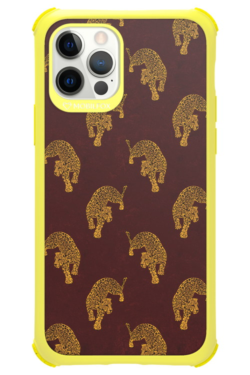 Burgundy Leopard Pattern - Apple iPhone 12 Pro