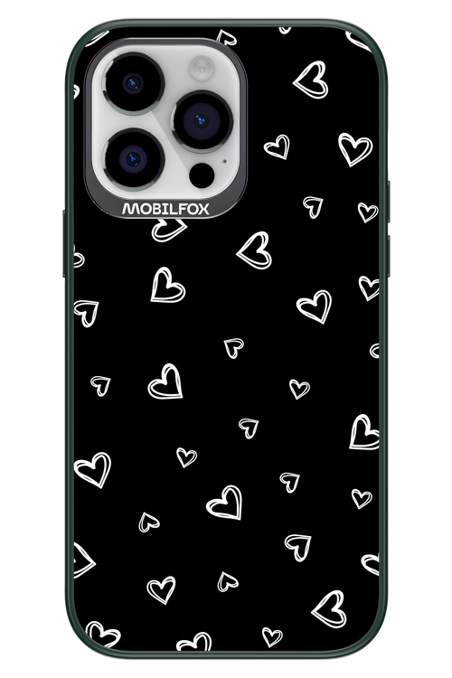 Monochrome Hearts 2.0 - Apple iPhone 14 Pro Max
