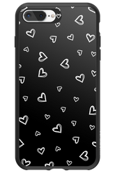 Monochrome Hearts 2.0 - Apple iPhone 8 Plus