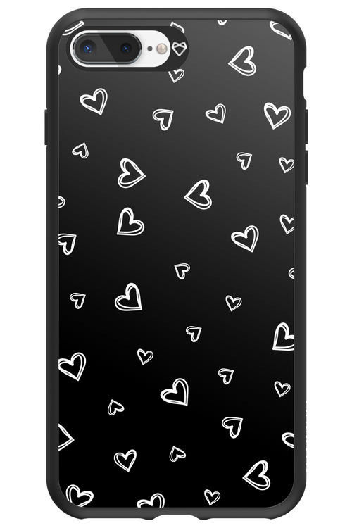 Monochrome Hearts 2.0 - Apple iPhone 8 Plus