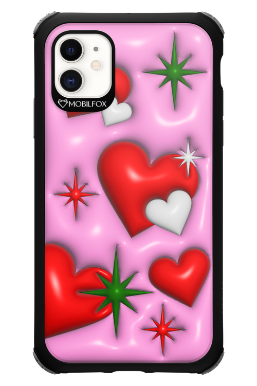 Holiday Hearts - Apple iPhone 11