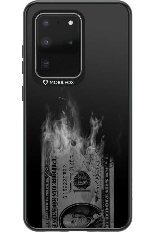 Money Burn B&W - Samsung Galaxy S20 Ultra 5G