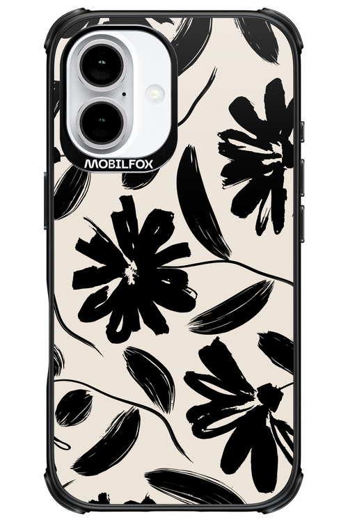 Monochrome Flowerss 2.0 - Apple iPhone 16