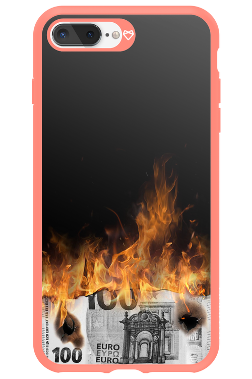 Money Burn Euro - Apple iPhone 8 Plus