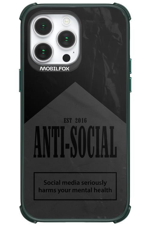 ANTI-SOCIAL (BLVCK) 2.0 - Apple iPhone 14 Pro Max