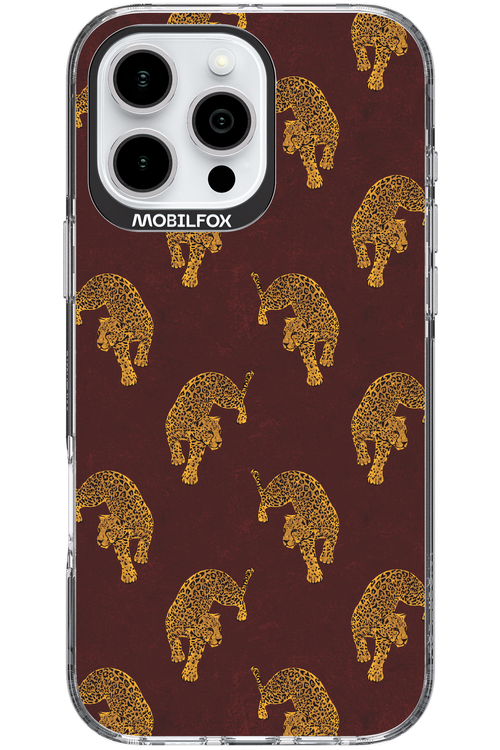 Burgundy Leopard Pattern - Apple iPhone 16 Pro Max