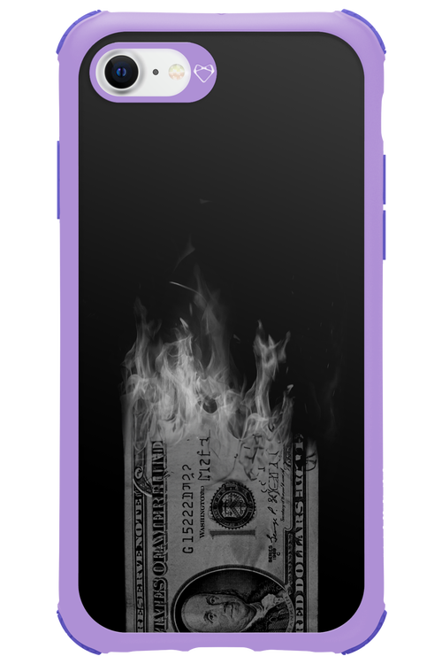 Money Burn B&W - Apple iPhone 7