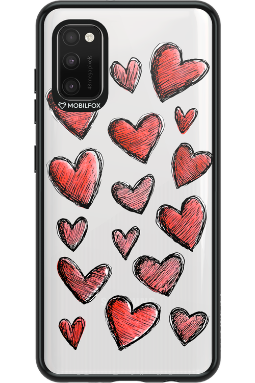 Red Love Transparent 2.0 - Samsung Galaxy A41