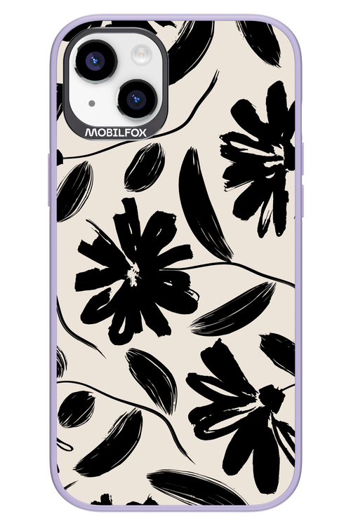 Monochrome Flowerss - Apple iPhone 14 Plus