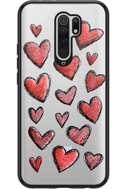 Red Love Transparent 2.0 - Xiaomi Redmi 9